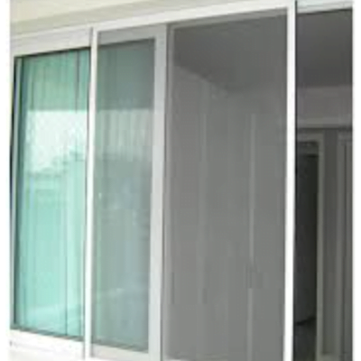 Cửa chống muỗi dạng lùa DL 08 màu trắng trơn