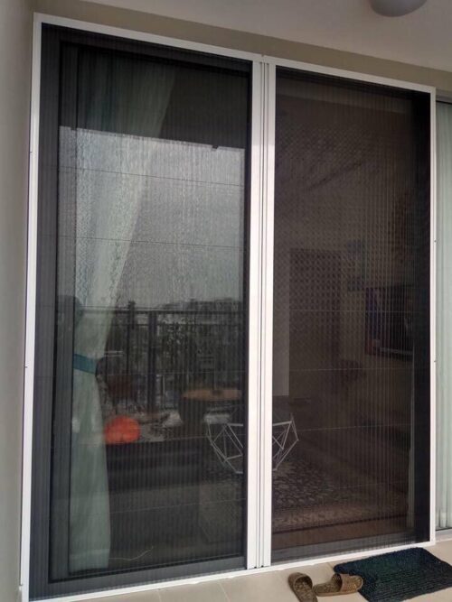 Cửa lưới chống muỗi dạng xếp Hòa Phát DX 05